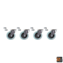 3003/RLS - 6 RUOTE DI RICAMBIO PER LETTINO SOTTOMACCHINA 3003 BETA UTENSILI 030030501