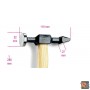 1359T - MARTELLO CON TESTA TONDA PIANA E PENNA ORIZZONTALE MANICO IN LEGNO BETA UTENSILI 013590010